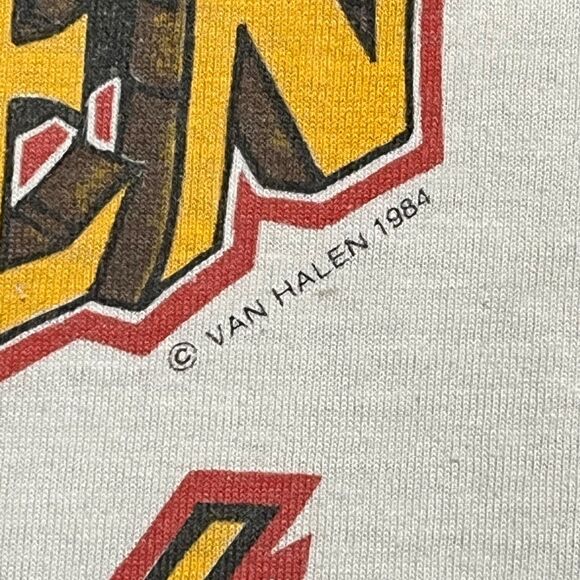 Van Halen 1984 World Tour Vintage 80s Shirt Small - Picture 9 of 11